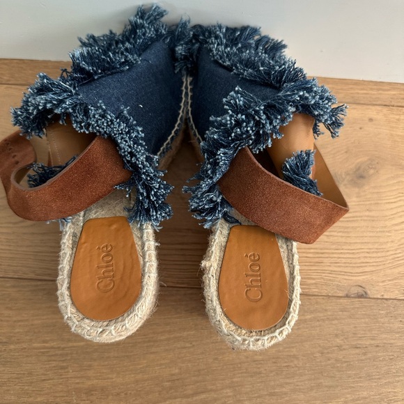 Chloe wedge sandals size 37 - Picture 3 of 4